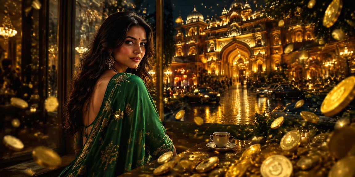 Colorful casino entertainment with traditional Indian attire