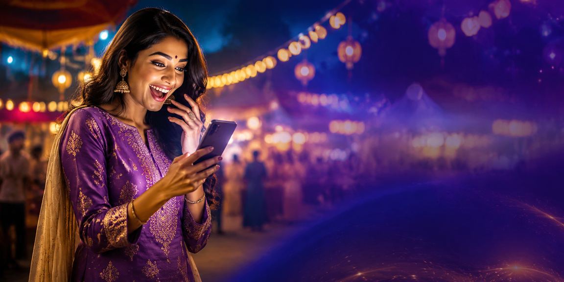 Happy Indian player enjoying jur640 VIP rewards